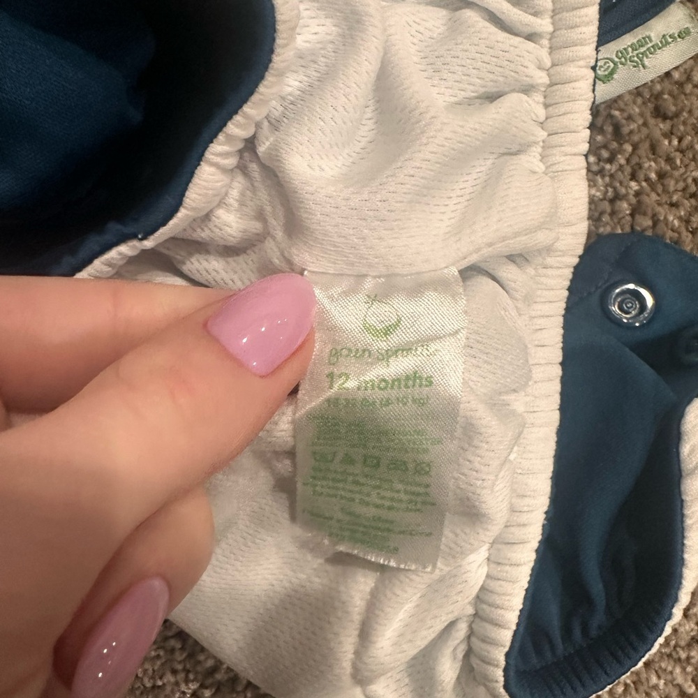 Green sprouts Reusable swim diaper size 12 month - Picture 2 of 4